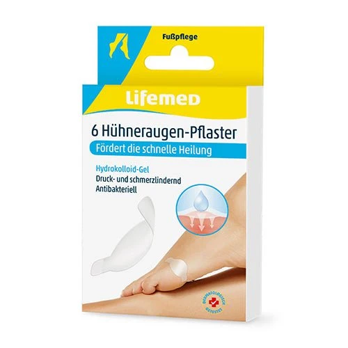 Lifemed Hühneraugen-Pflaster 4,5 cm x 2,2 cm transparent