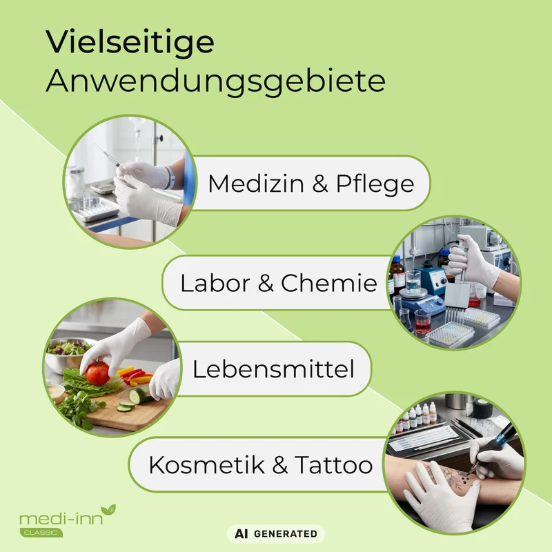 Medi-Inn Nitril White Plus Einmalhandschuhe, weiß, puderfrei