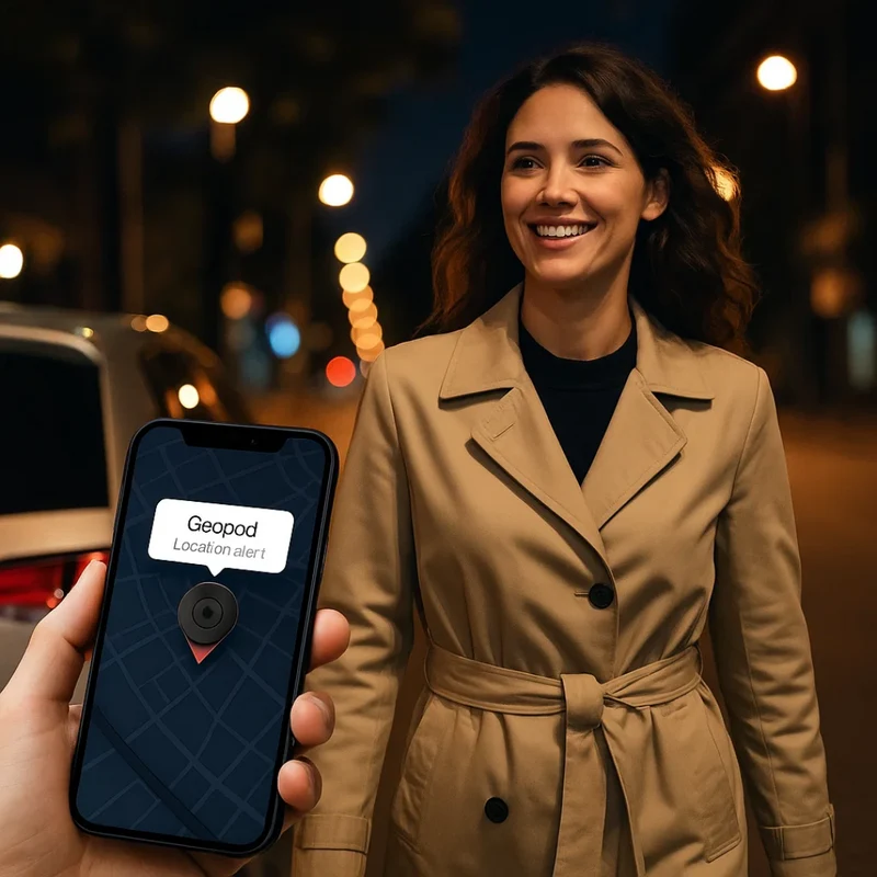 Geopod für Autos | Magnetischer Mini GPS-Tracker für Live-Überwachung