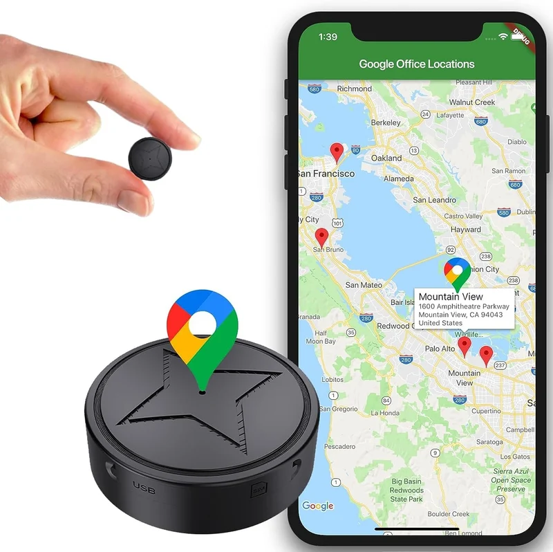 Geopod für Autos | Magnetischer Mini GPS-Tracker für Live-Überwachung
