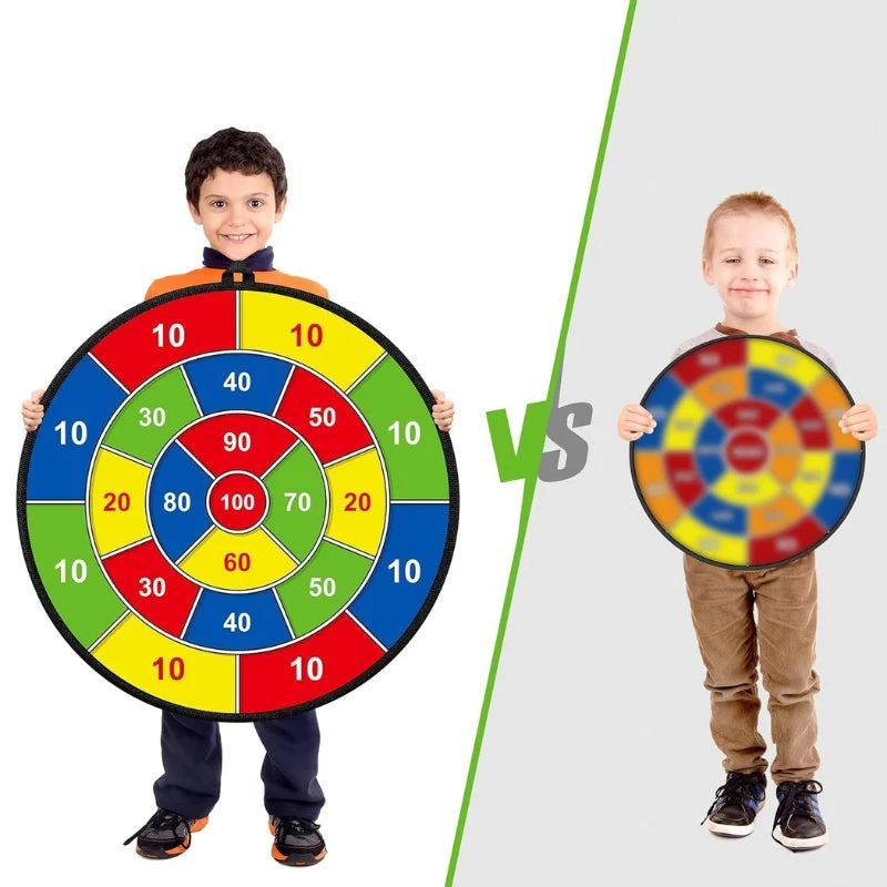 SkillDarts - Große doppelseitige Dartscheibe für Kinder mit Klebebällen und Zielspiel
