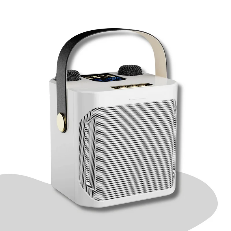 SoundBliss – Tragbarer Karaoke-Lautsprecher mit immersivem Sound und kabellosen Mikrofonen