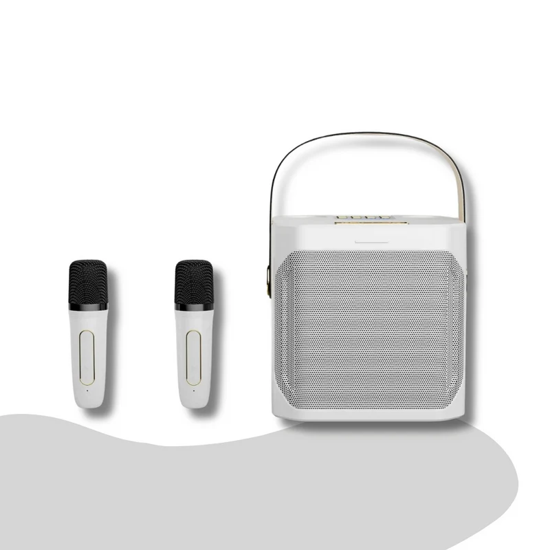 SoundBliss – Tragbarer Karaoke-Lautsprecher mit immersivem Sound und kabellosen Mikrofonen