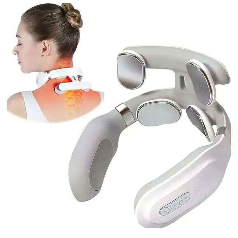Luxus Nackenmassagegerät – 4-in-1 Nackenmassagegerät mit Wärme & Vibration