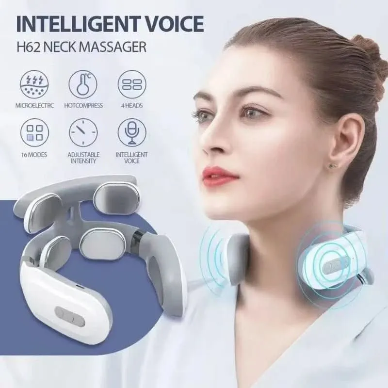 Luxus Nackenmassagegerät – 4-in-1 Nackenmassagegerät mit Wärme & Vibration