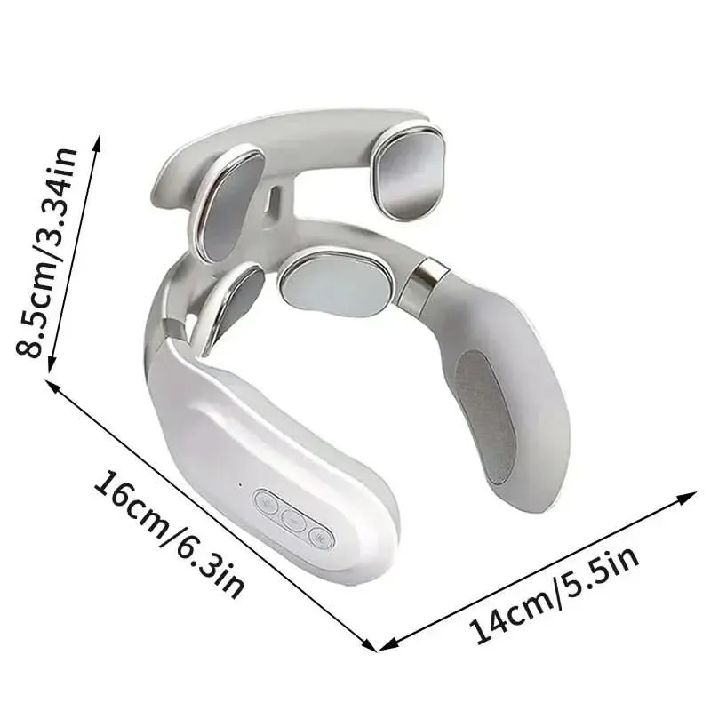 Luxus Nackenmassagegerät – 4-in-1 Nackenmassagegerät mit Wärme & Vibration