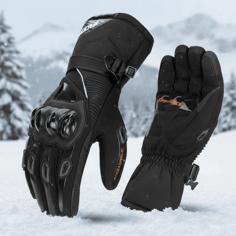 Thermo Grip – Wasserdichte, isolierte Motorradhandschuhe für Winterfahrten