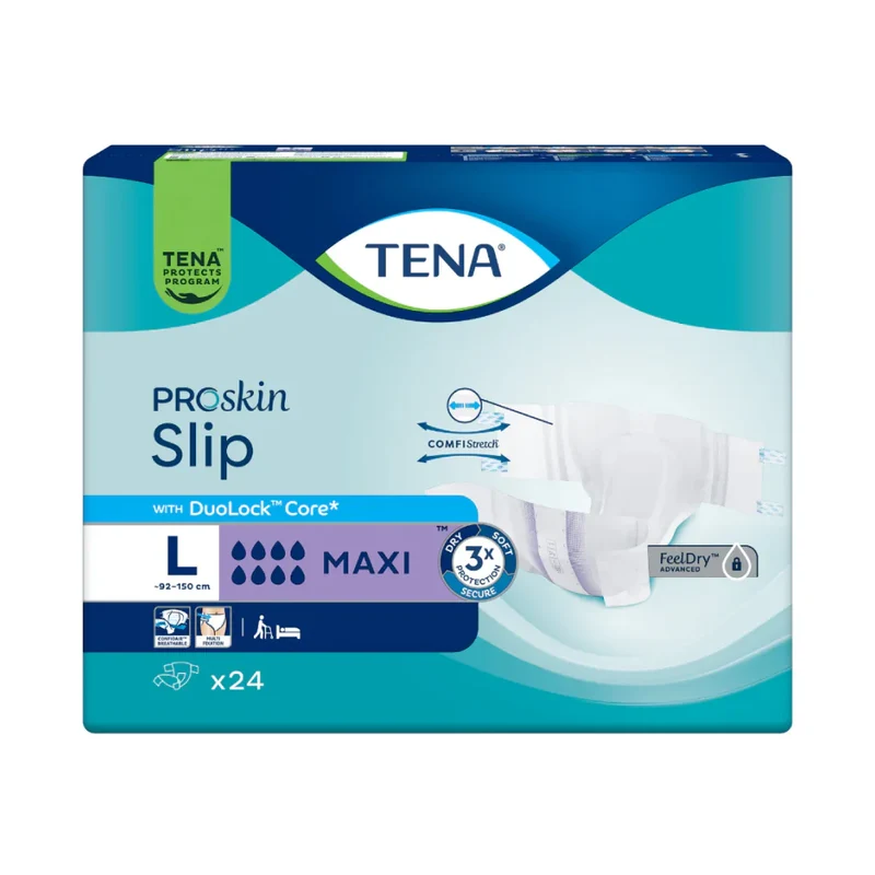 TENA Slip Maxi Gr. L All-in-One Inkontinenzprodukt, 24 Stück