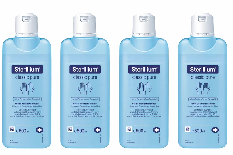 Bode Sterillium classic pure Händedesinfektion, Spar-Set: 4 x 500 ml