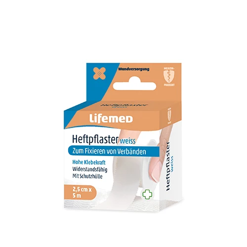 Lifemed Heftpflaster 5 m x 2,5 cm weiß "Classic"