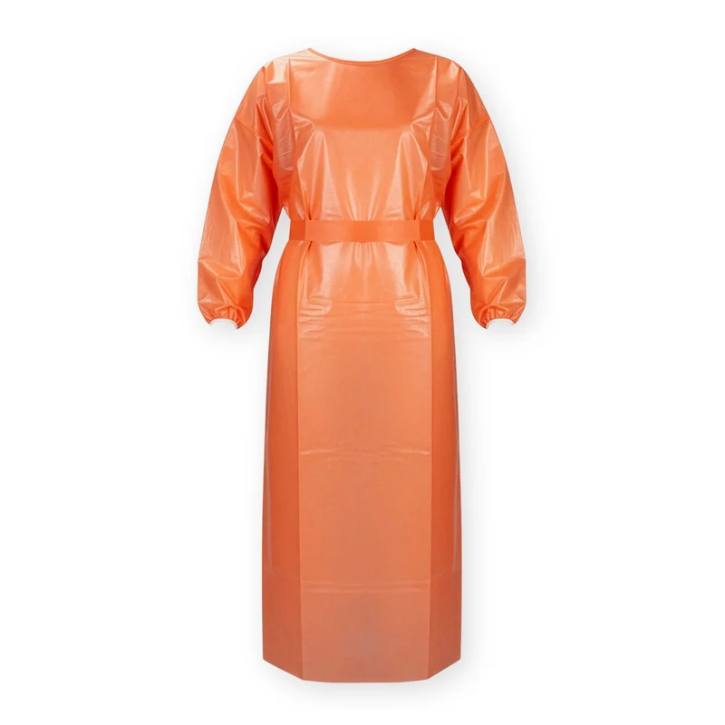 Medi-Inn Infektionsschutzkittel PP orange, 139 x 139 cm, mit PE-Vollbeschichtung