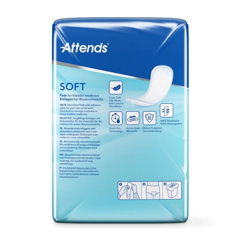 Attends Soft 6 Einlagen 38er Pack