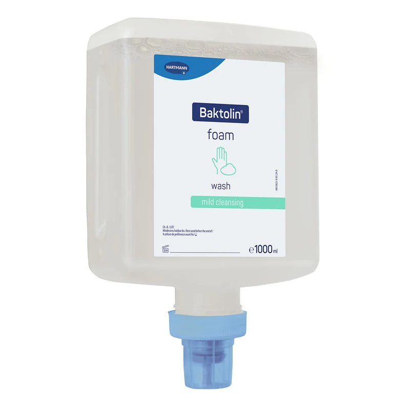 Hartmann CleanSafe touchless Dosierspender für Überkopfflaschen + Baktolin foam wash Handreinigungsschaum Überkopfflasche 1000 ml