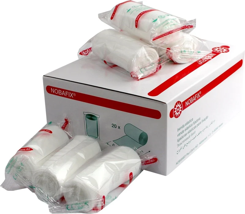 Noba Nobafix elastische Fixierbinden Mullbinden in Folie | Spar-Set: 3 x 20 = 60 Stück