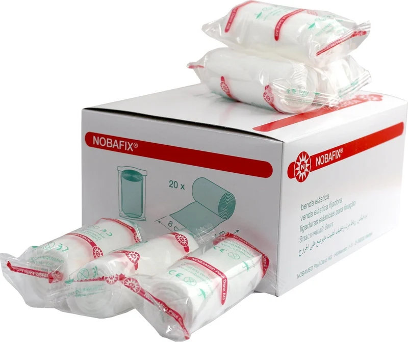 Noba Nobafix elastische Fixierbinden Mullbinden in Folie | Spar-Set: 3 x 20 = 60 Stück