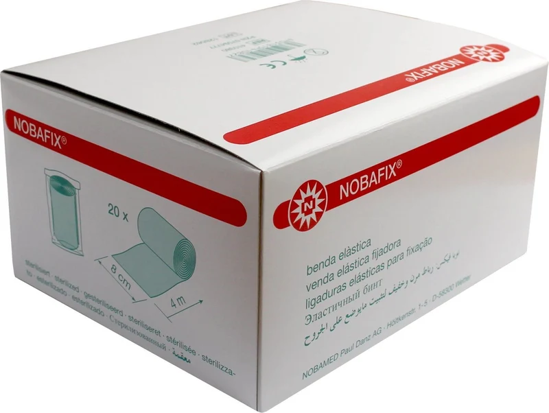 Noba Nobafix elastische Fixierbinden Mullbinden in Folie | Spar-Set: 3 x 20 = 60 Stück