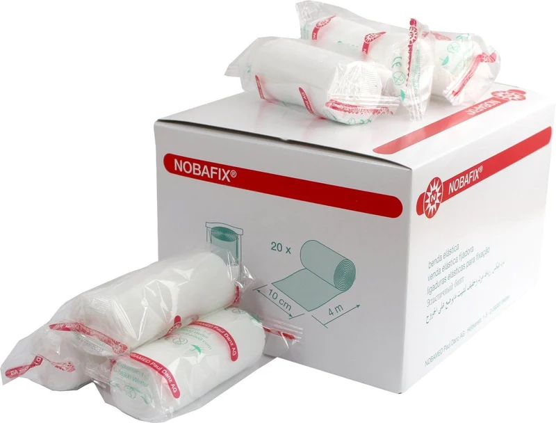 Noba Nobafix elastische Fixierbinden Mullbinden in Folie | Spar-Set: 3 x 20 = 60 Stück
