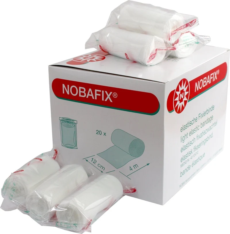 Noba Nobafix elastische Fixierbinden Mullbinden in Folie | Spar-Set: 3 x 20 = 60 Stück