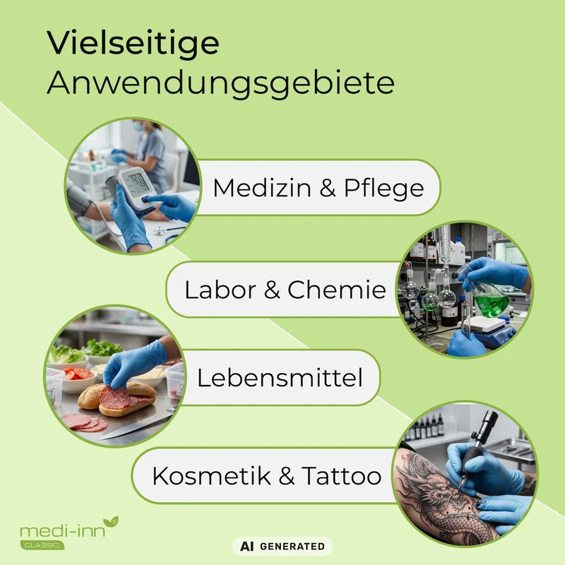 Medi-Inn Nitril blue plus Einmalhandschuhe, blau, puderfrei