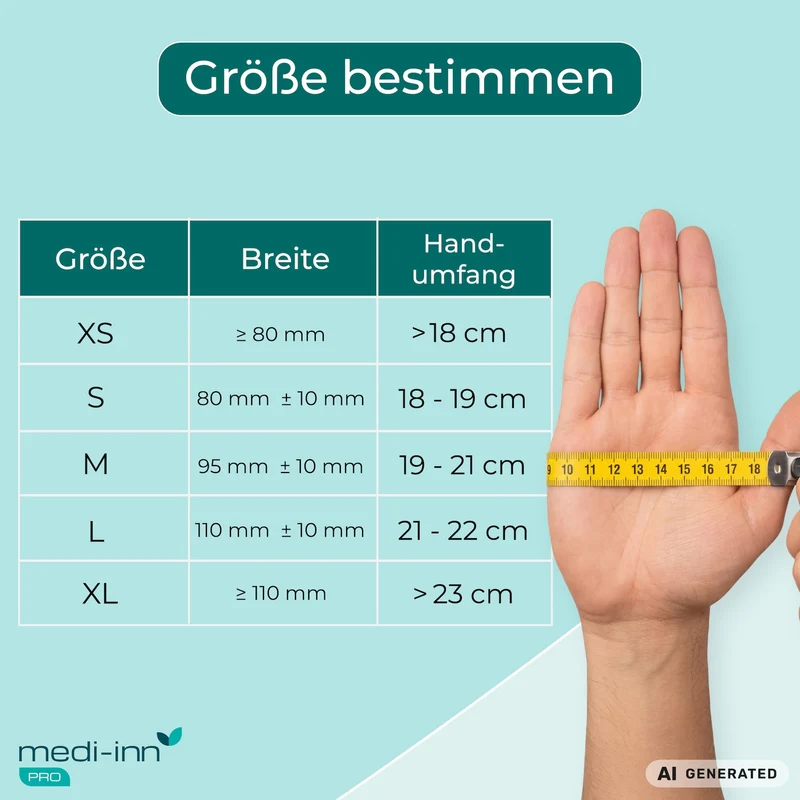Medi-Inn PRO Clinic Perfect Blue Nitril-Einmalhandschuhe, blau, puderfrei