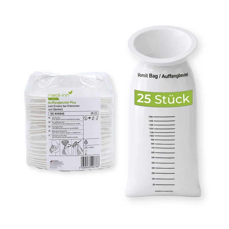 Medi-Inn Brechbeutel mit Mundstück 25er Pack