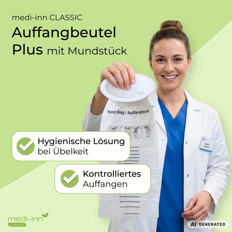 Medi-Inn Brechbeutel mit Mundstück 25er Pack
