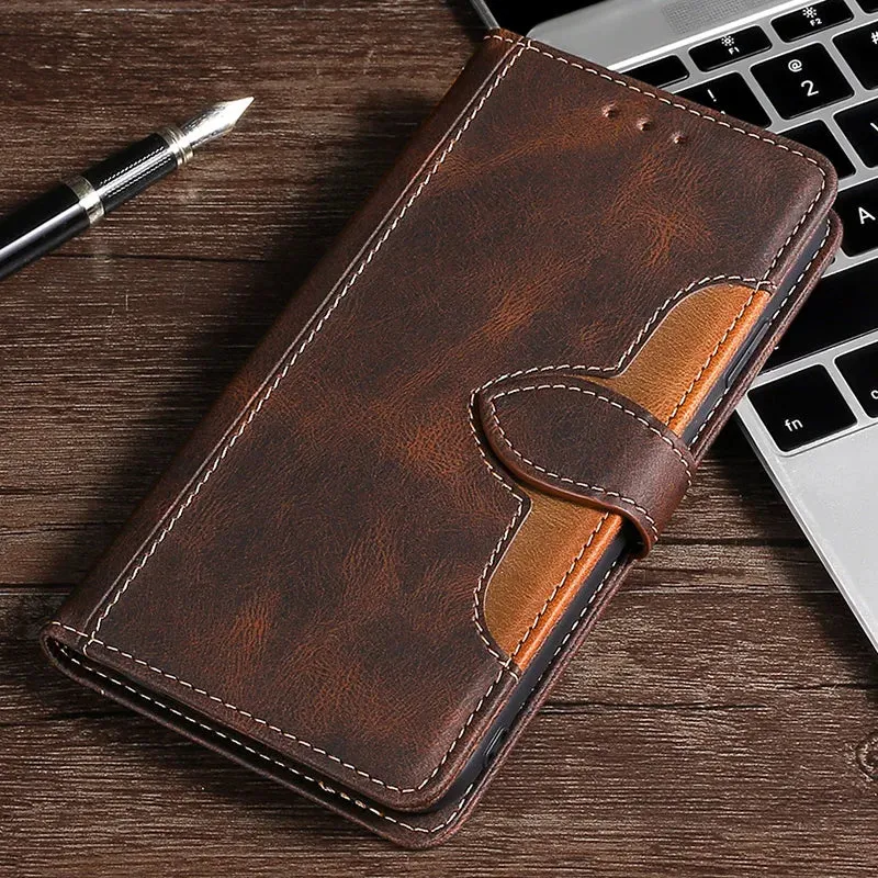 Magnetische Leder Wallet Case für iPhone mit Kartenlagerung