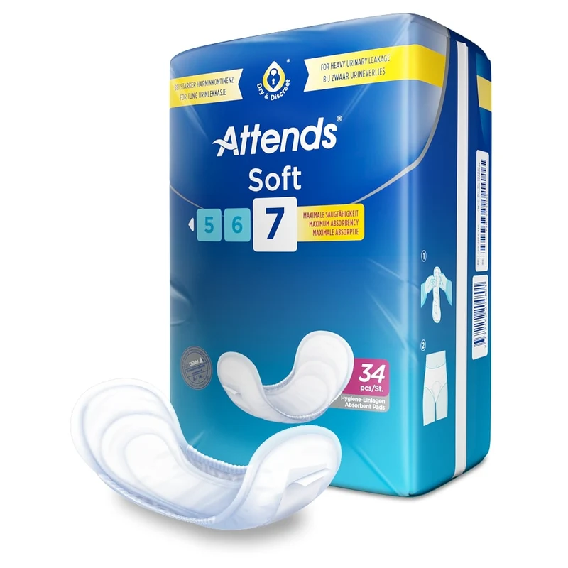 Attends Soft 7 Einlagen, 34er Pack