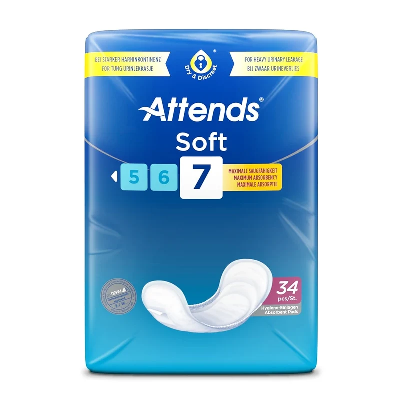 Attends Soft 7 Einlagen, 34er Pack