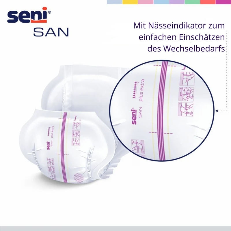 San Seni Plus Extra Inkontinenzvorlagen 39 x 75 cm, Unisex, 3.500 ml, 30er Pack