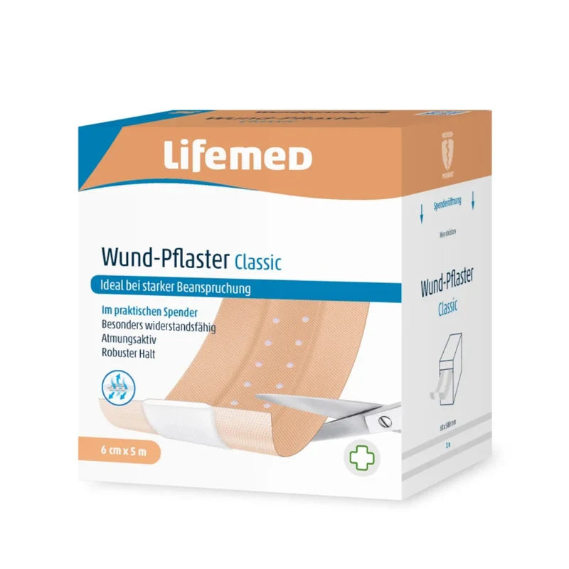 Lifemed Wund-Pflaster 5 m x 6 cm hautfarben "Classic"
