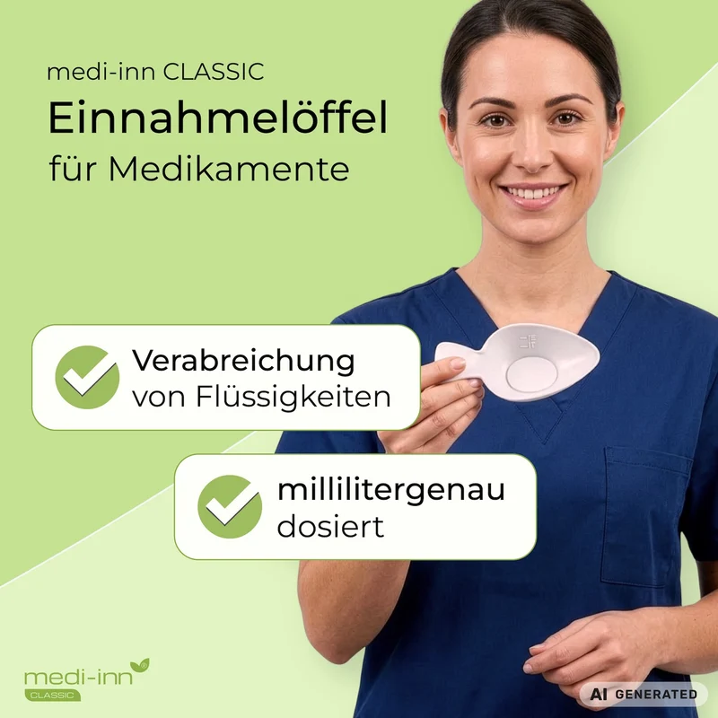 Medi-Inn Einnehmelöffel Medizinlöffel weiß
