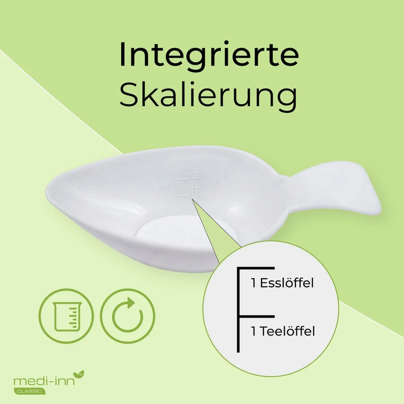 Medi-Inn Einnehmelöffel Medizinlöffel weiß