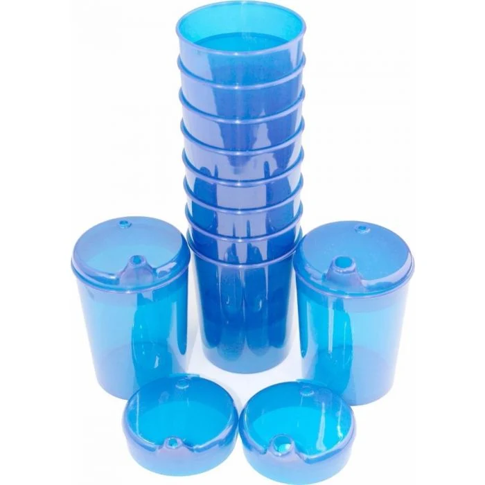 Medi-Inn Schnabelbecher Set 10 Unterteile + 20 Deckel 250 ml