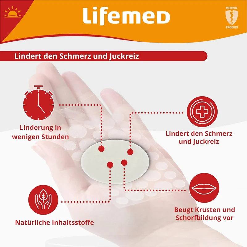 Lifemed Herpes-Patches transparent