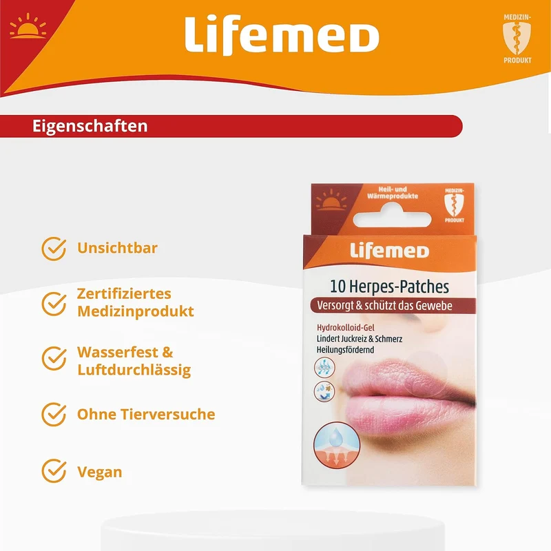 Lifemed Herpes-Patches transparent