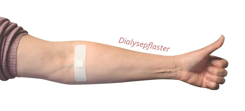 Noba Rudablock Dialysepflaster 2,5 cm x 8,5 cm weiß steril