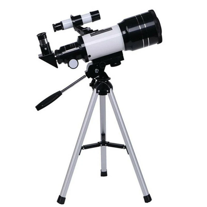 Professioneller Teleskop 300/70mm | Tragbarer Refraktor Sternenhimmel Teleskop mit Stativ und Smartphone-Adapter