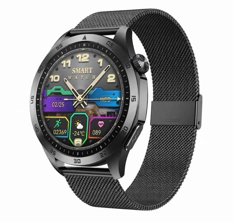 KL482 Smartwatch – AMOLED-Display | Herzfrequenz-, Blutsauerstoff- und Blutdruckmessung