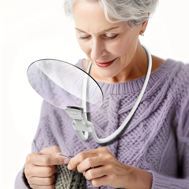 Ergonomische 5X Lupe mit verstellbarem Schwanenhals – ideal zum Lesen und für präzise Arbeiten