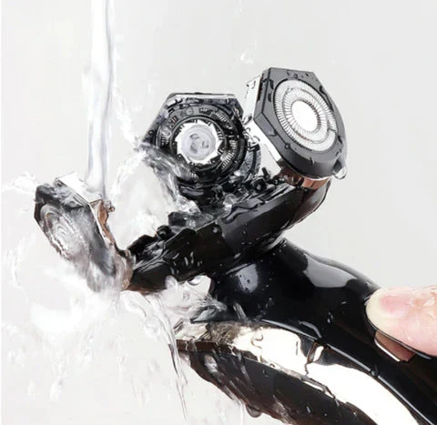 Wasserdichter Elektrorasierer für Männer | Wiederaufladbarer Nass- und Trockenrasierer