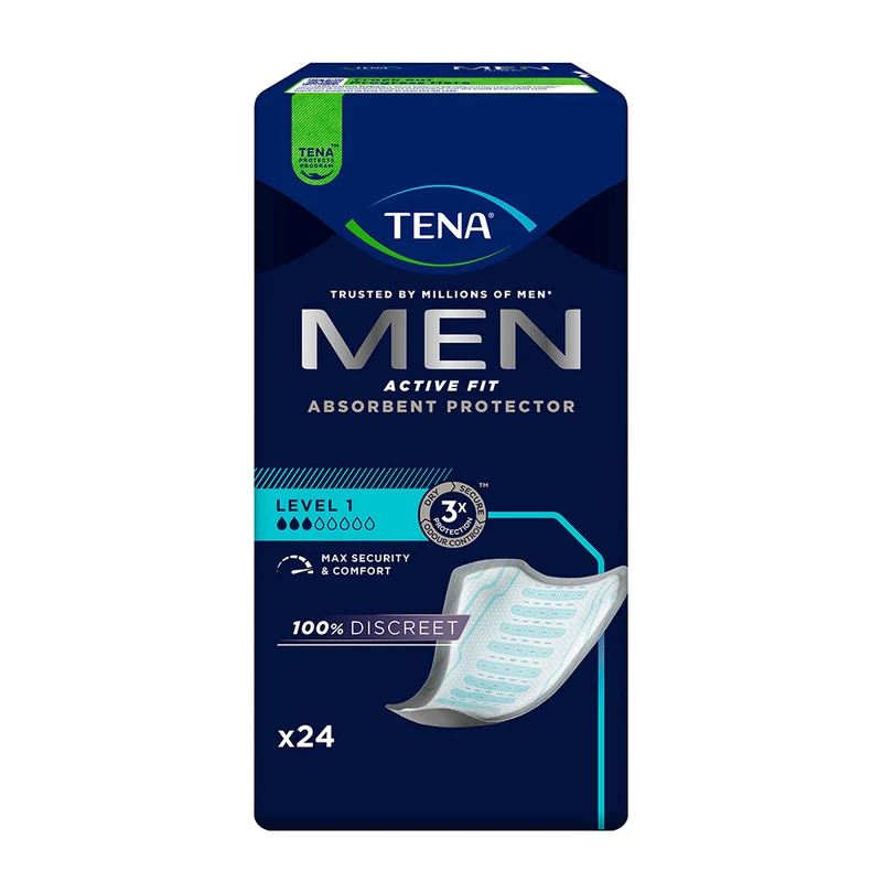 TENA Men Active Fit Level 1 Inkontinenzeinlagen, 24 Stück