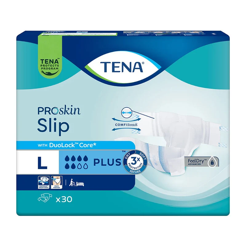 TENA ProSkin Slip Plus L, 30 Stück