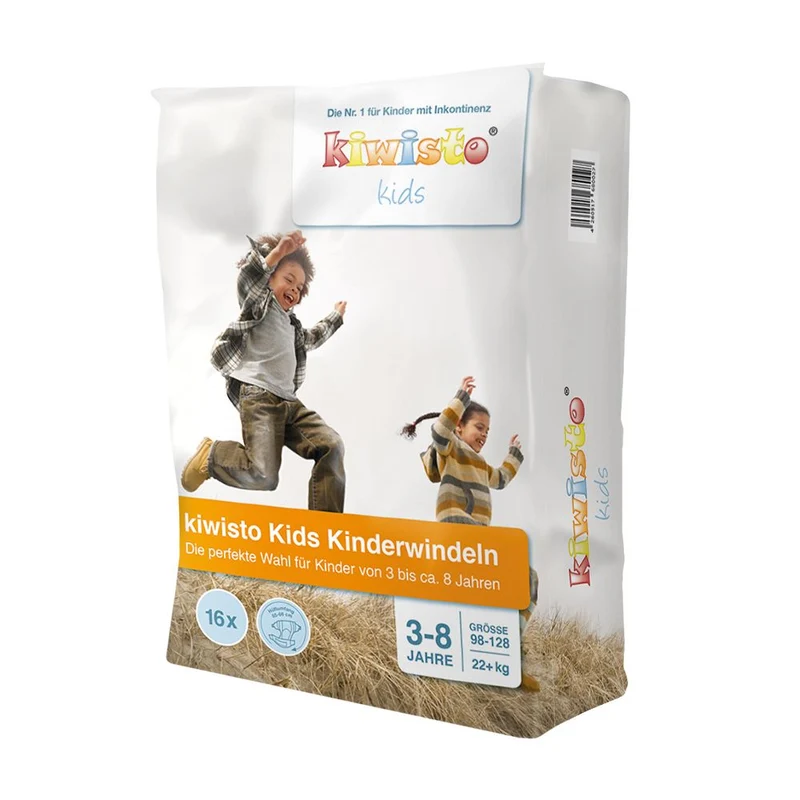 Kiwisto Kids Kinderwindeln 3-8 Jahre, 22+ kg, 55-66 cm Hüftumfang
