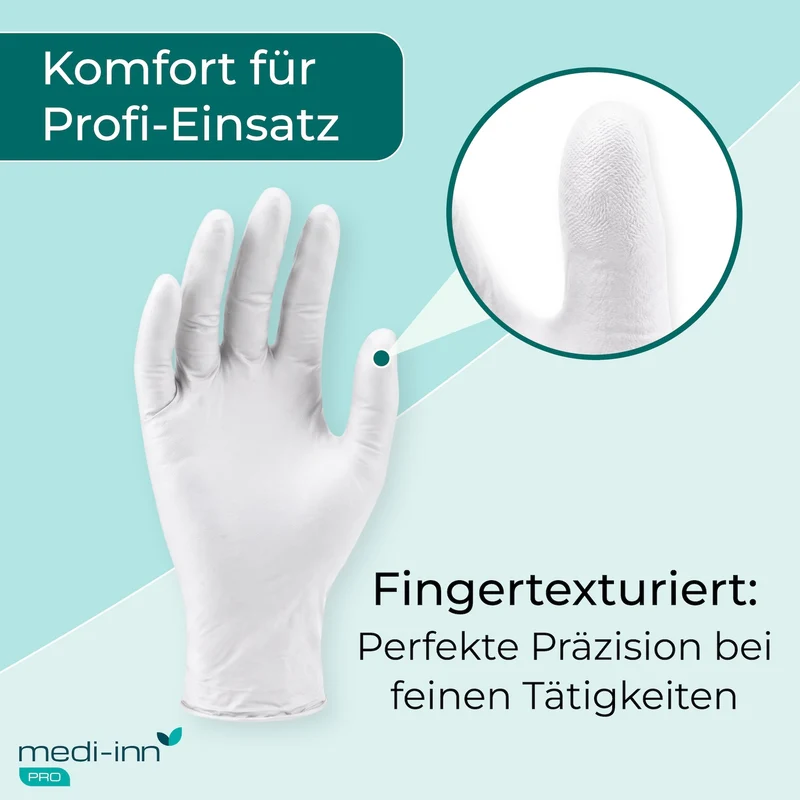 Medi-Inn PRO Clinic Perfect White Nitril-Einmalhandschuhe, weiß, puderfrei