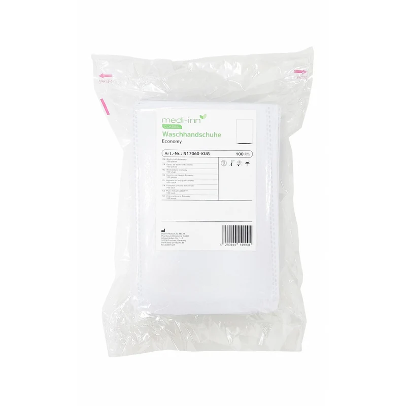 Medi-Inn Einmal-Waschhandschuhe Economy, 15 x 22 cm, 100er Pack