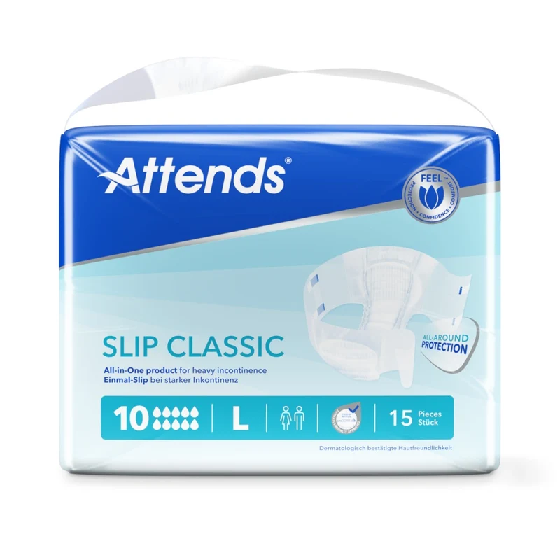 Attends Slip Classic 10 Large Einmal-Slips, 15 Stück