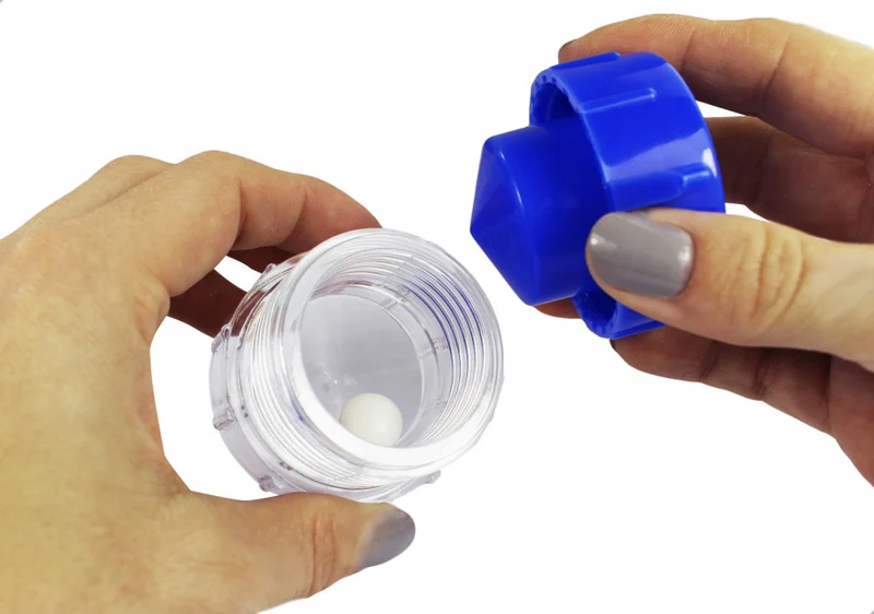 Medi-Inn Tablettencrusher, Tablettenmörser, blau