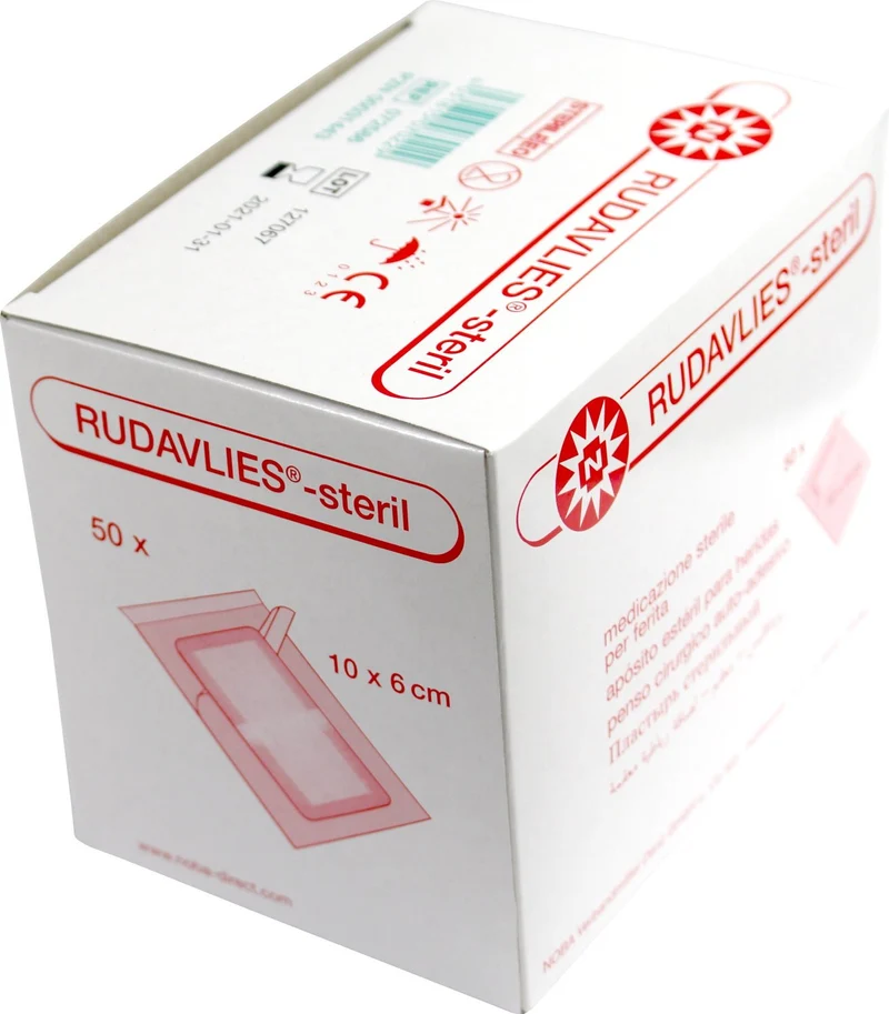 Noba Rudavlies-steril Wundpflaster 100 Stück inklusive Medi-Inn Aufbewahrungsbox