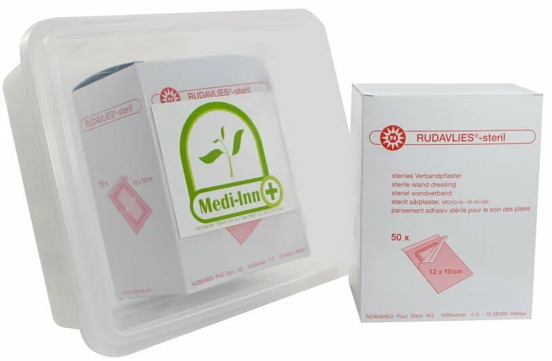 Noba Rudavlies-steril Wundpflaster 100 Stück inklusive Medi-Inn Aufbewahrungsbox
